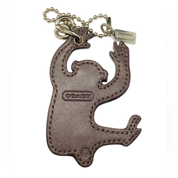 Coach Leather Fur Calf Hair Monkey Ape Handbag Charm Keychain Rare Key Chain - Picture 2 of 2